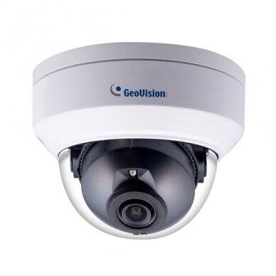 GV TDR2704 2F, 2MP H.265 Low Lux WDR Pro IR Mini Fixed Rugged IP Dome, 2.8mm fixed