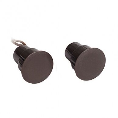 HO 03 L, Magnetic contact, brown, for metal doors