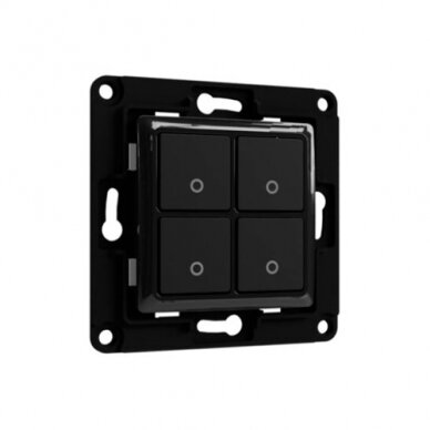 Shelly Wall Switch 4xBtn, black, Jungiklis