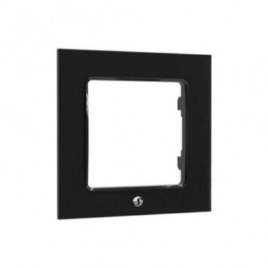 Shelly Wall Switch Frame x1, black, Rėmelis