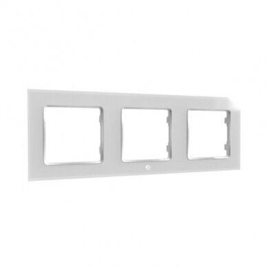 Shelly Wall Switch Frame x3, white, Rėmelis