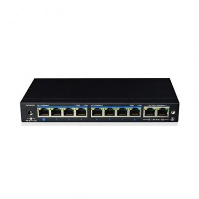 VSS 08POE2S, 8-port PoE switch with two Uplink ports (CCTV mode)